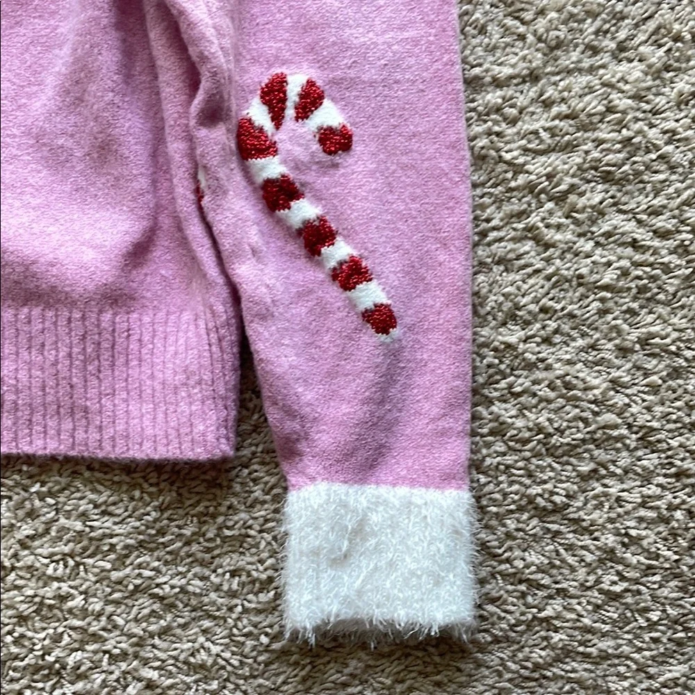 NEW Target 33 Degrees Pink Santa Print Christmas Festive Cardigan Sweater - Picture 15 of 16